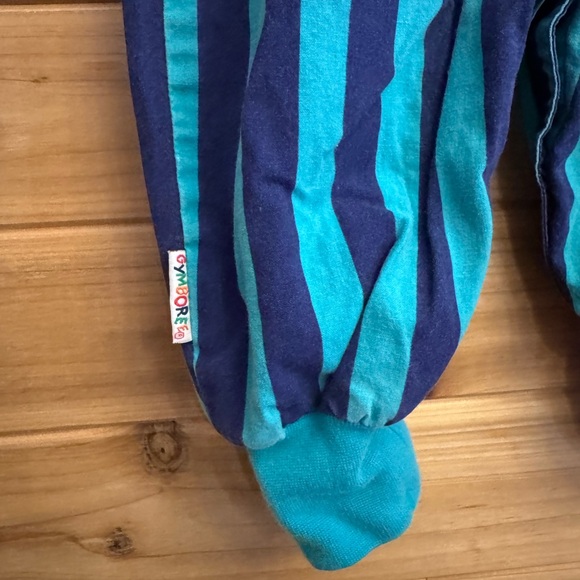 Vintage 90’s Gymboree Size XS/9-12 Months Retro Stripe Collared Jumpsuit - Picture 7 of 12